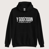 Black Y Gododdin Catraeth 600 Hoodie - history buff gift by HistoHead