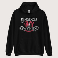 Black Kingdom of Gwynedd Hoodie - history buff gift by HistoHead