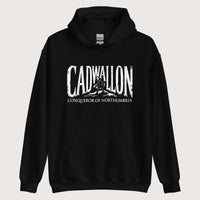 Black Cadwallon Conqueror of Northumbria Hoodie - history buff gift by HistoHead