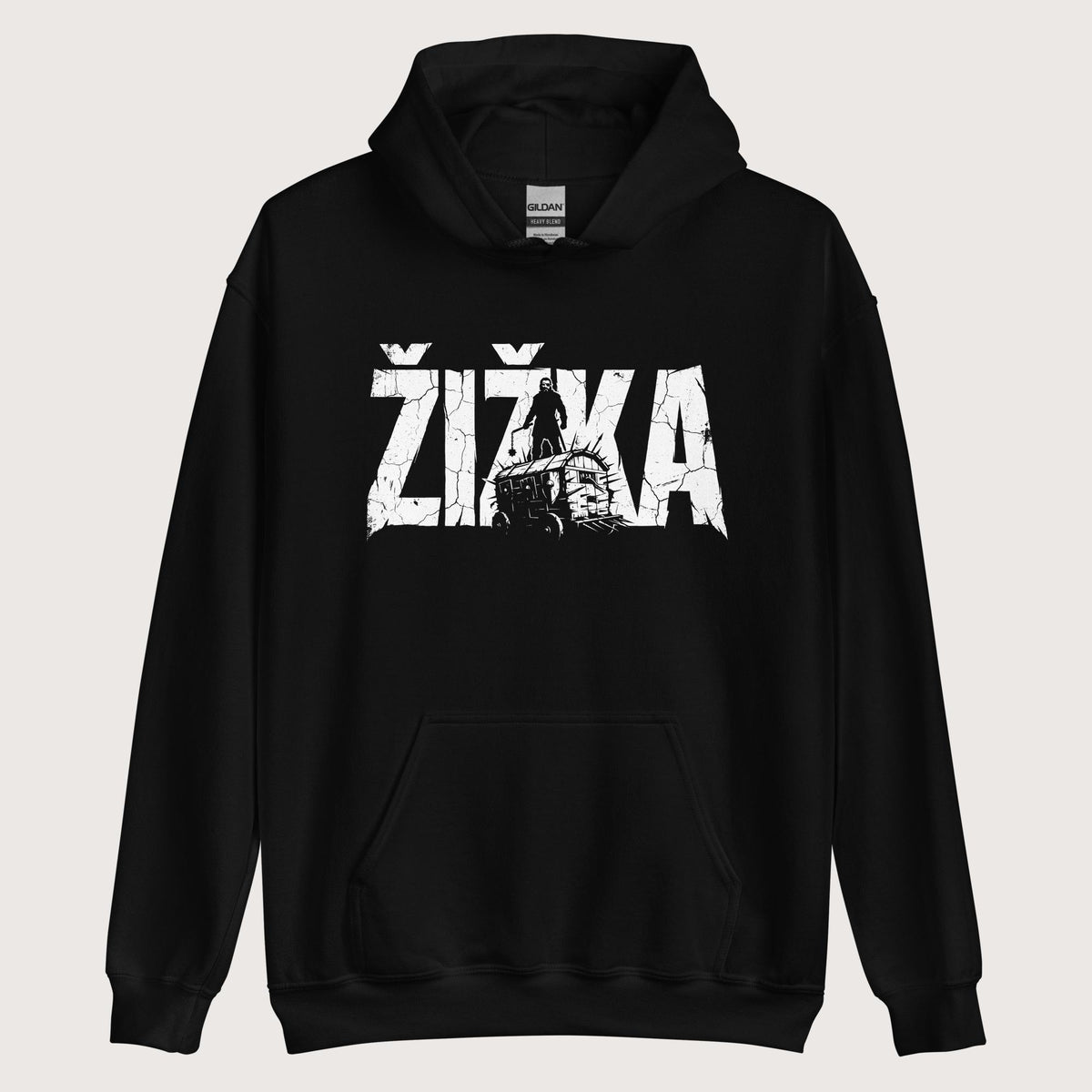 Black Jan Žižka Hoodie - history buff gift by HistoHead