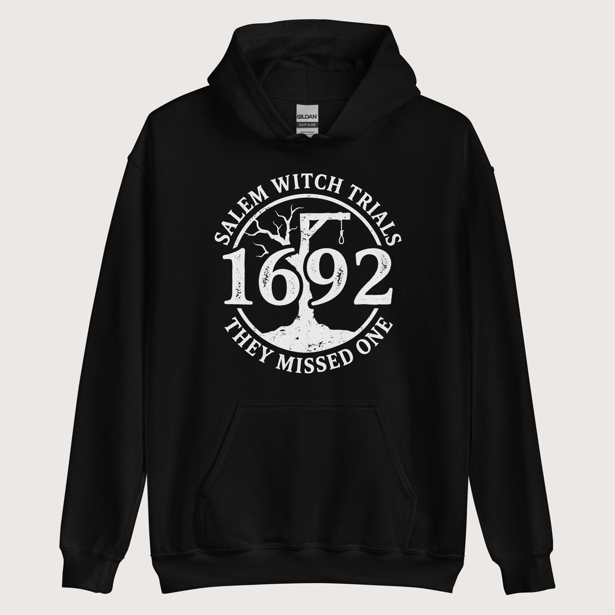 Black Salem Witch Trials They Missed One Hoodie - history buff gift by HistoHead