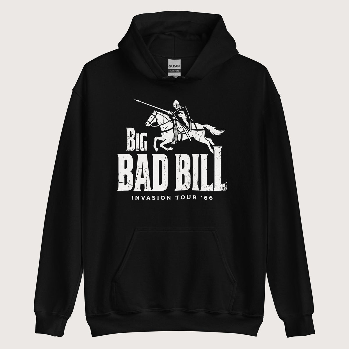 Black Big Bad Bill Invasion Tour Hoodie - history buff gift by HistoHead