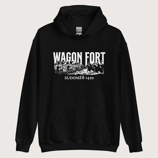 Black Wagon Fort Battle of Sudoměř Hoodie - history buff gift by HistoHead