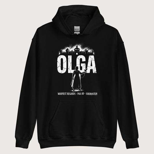 Black Olga of Kiev Warmest Regards Hoodie - history buff gift by HistoHead