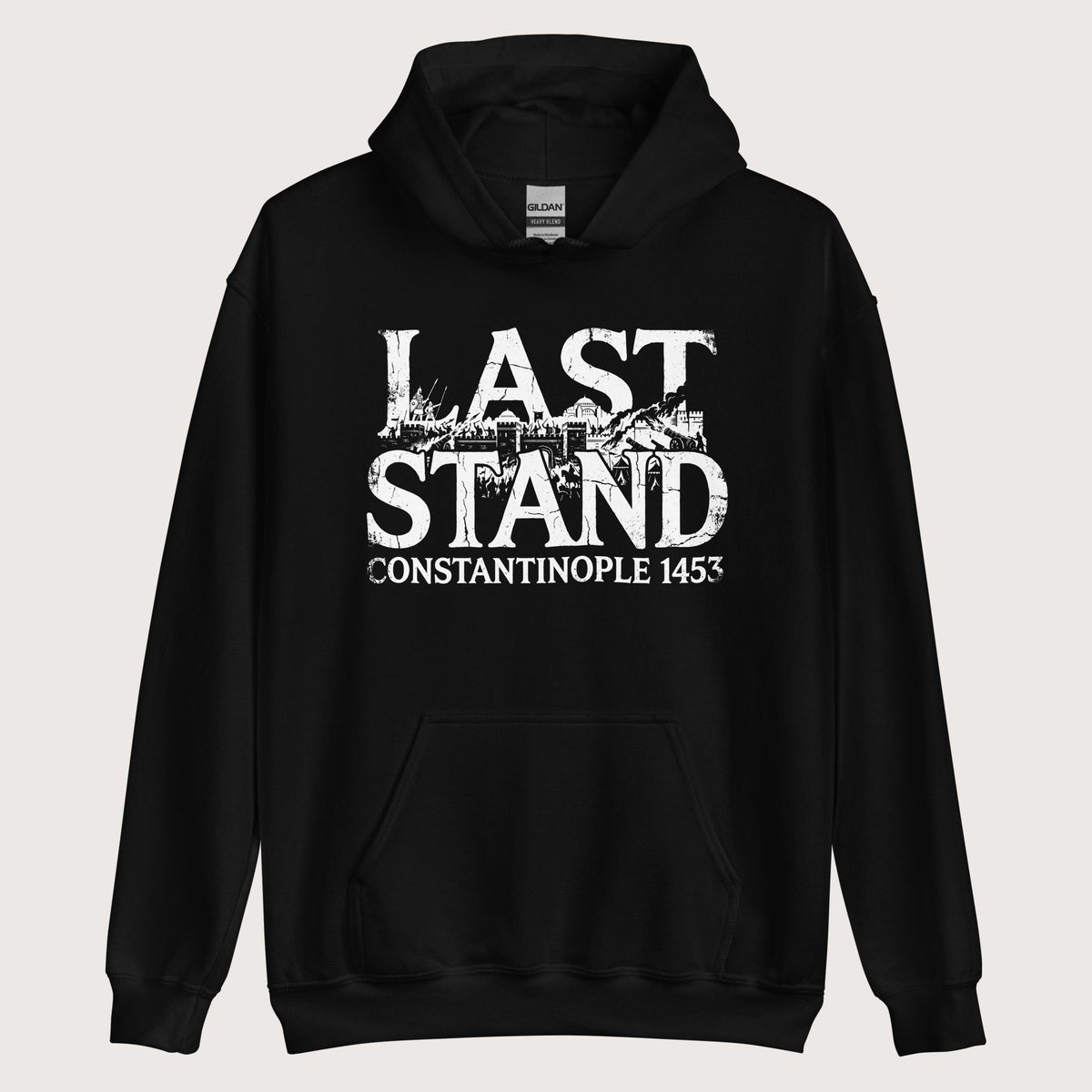 Black Last Stand Constantinople 1453 Hoodie - history buff gift by HistoHead