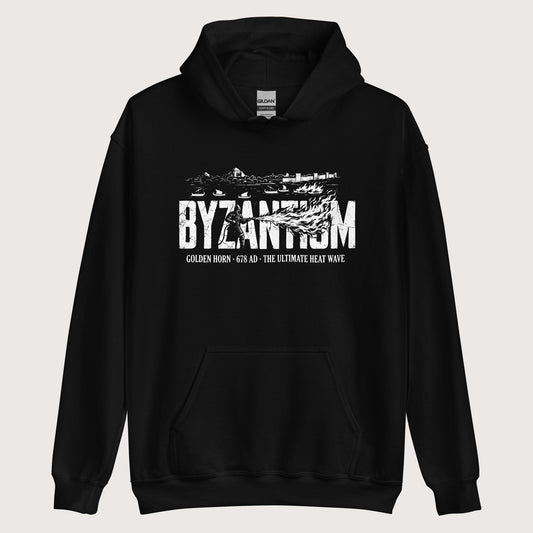 Black Greek Fire 678 Hoodie - history buff gift by HistoHead