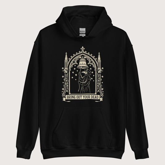 Black Bring Out Your Dead Hoodie - history buff gift by HistoHead