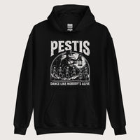 Black Pestis Dance Hoodie - history buff gift by HistoHead