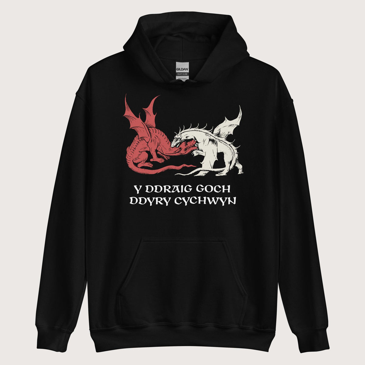 Black Red Dragon Prophecy Hoodie - history buff gift by HistoHead