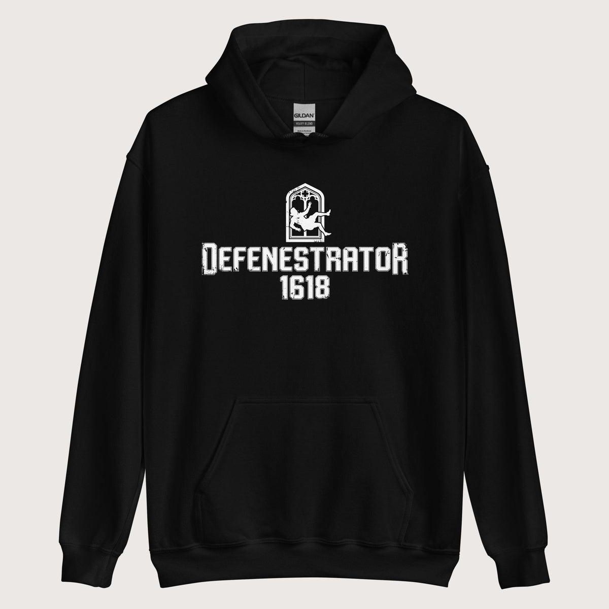 Black Defenestrator Hoodie - history buff gift by HistoHead