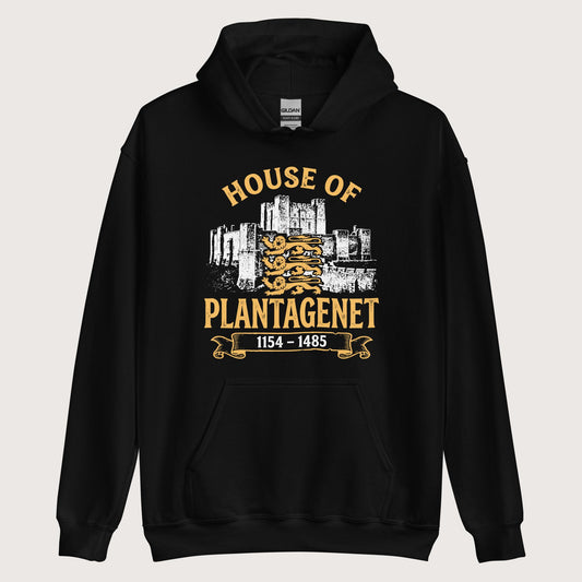Black House of Plantagenet Hoodie - history buff gift by HistoHead