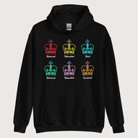 Black Six Queens Hoodie - history buff gift by HistoHead