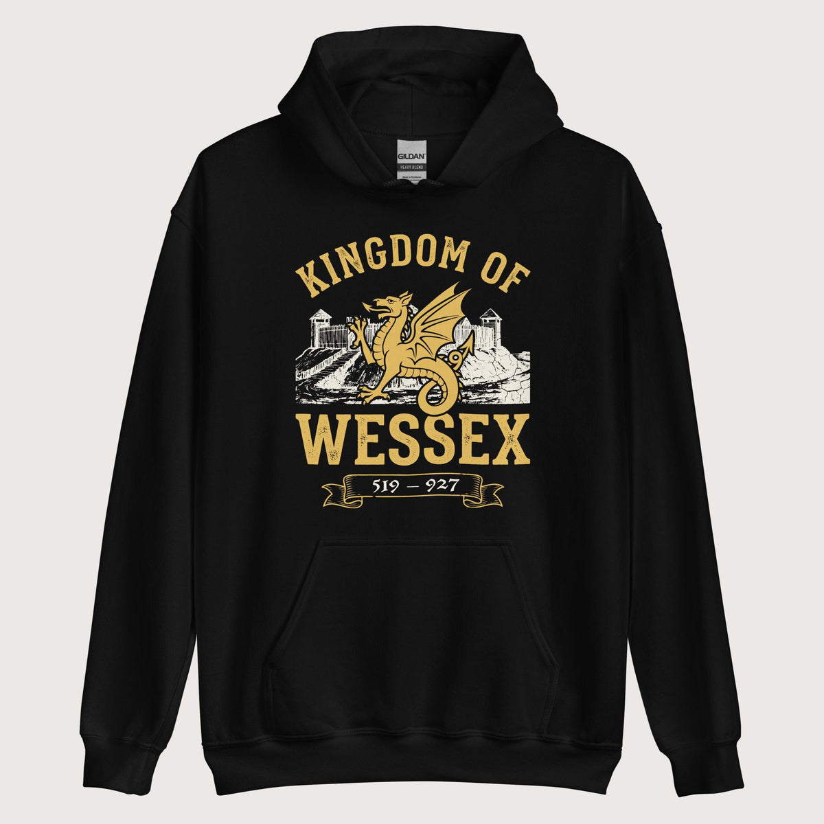 Black Kingdom of Wessex Hoodie - history buff gift by HistoHead