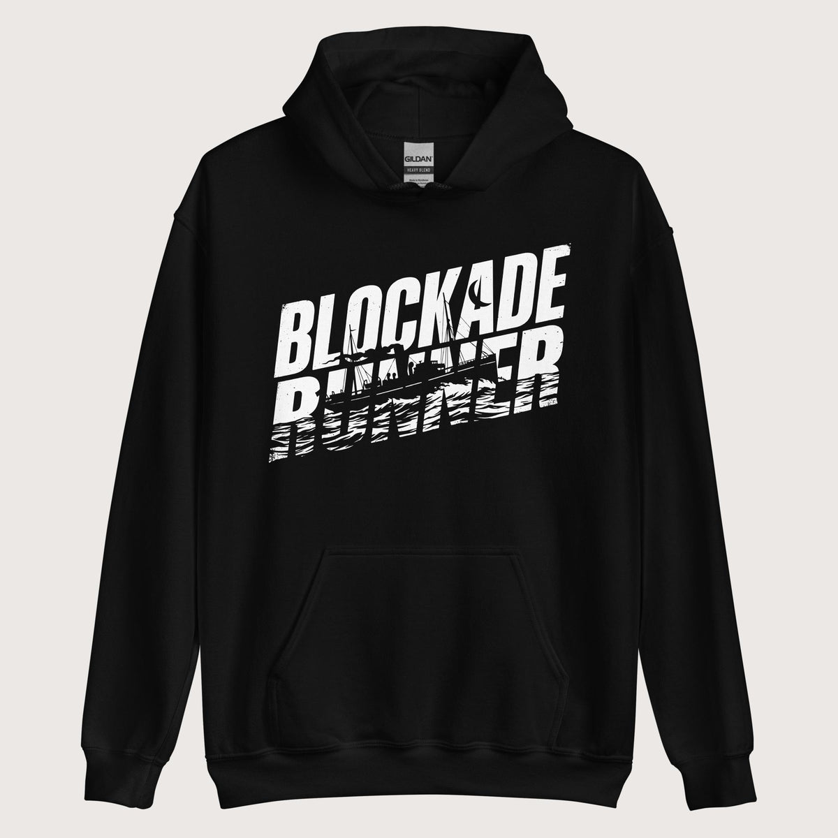 Black Blockade Runner Hoodie - history buff gift by HistoHead