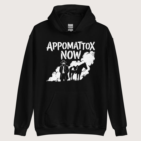 Black Appomattox Now Hoodie - history buff gift by HistoHead