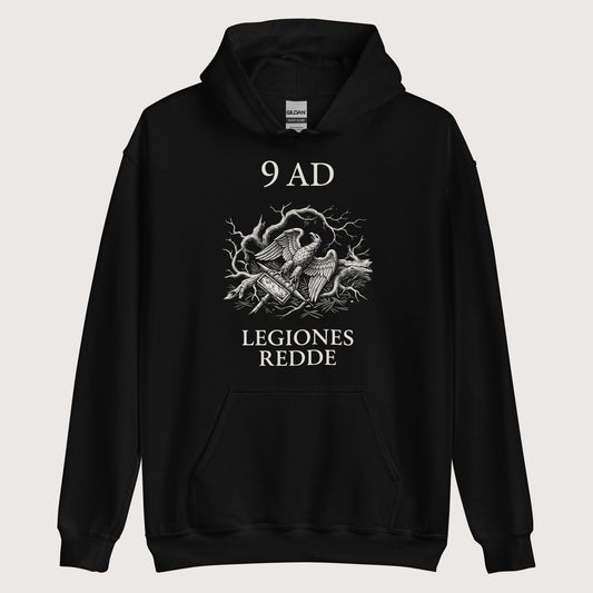 Black Give Me Back My Legions Hoodie - history buff gift by HistoHead