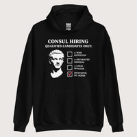 Black Caligula's Nominee for Consul Hoodie - history buff gift by HistoHead
