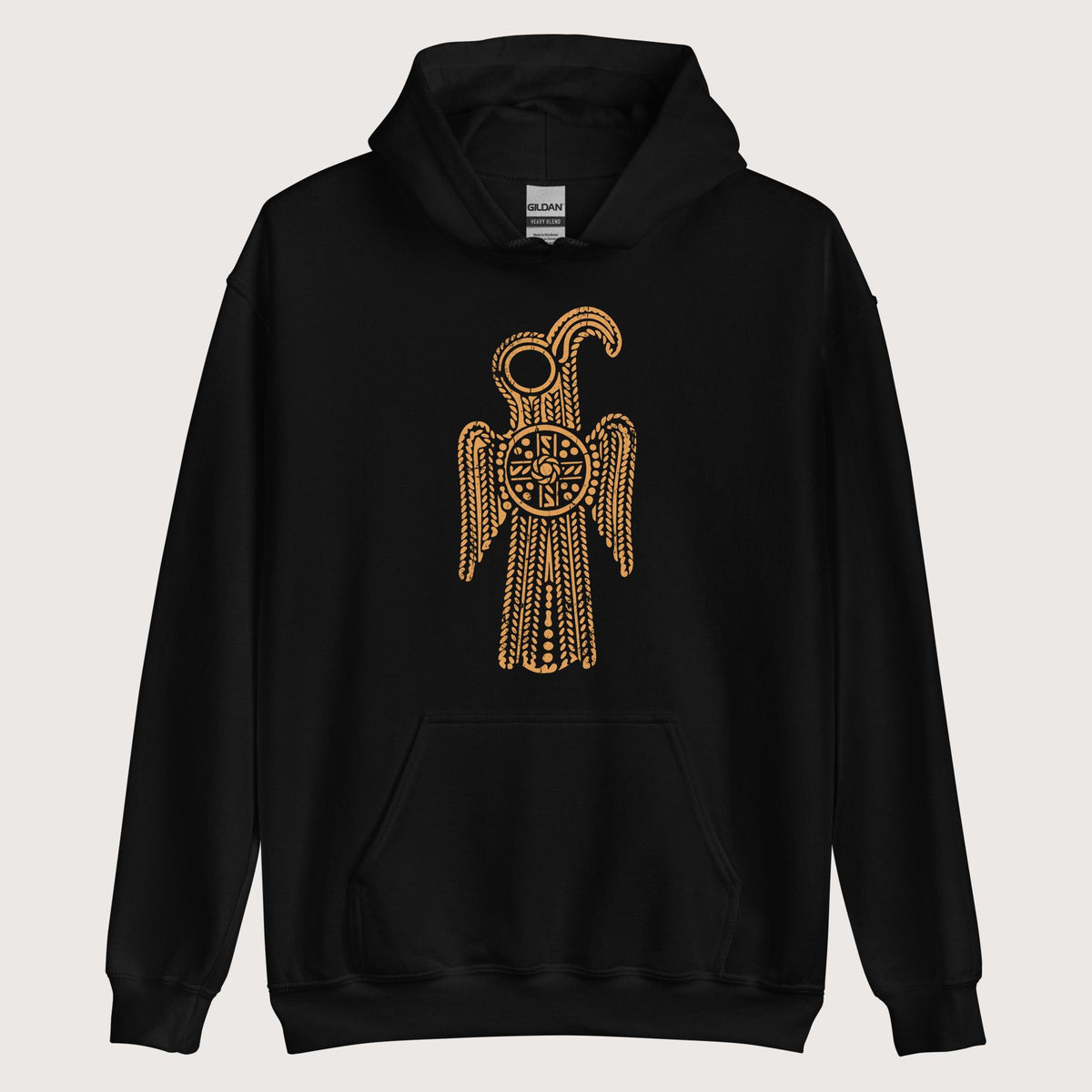 Black Anglo-Saxon Eagle Hoodie - history buff gift by HistoHead
