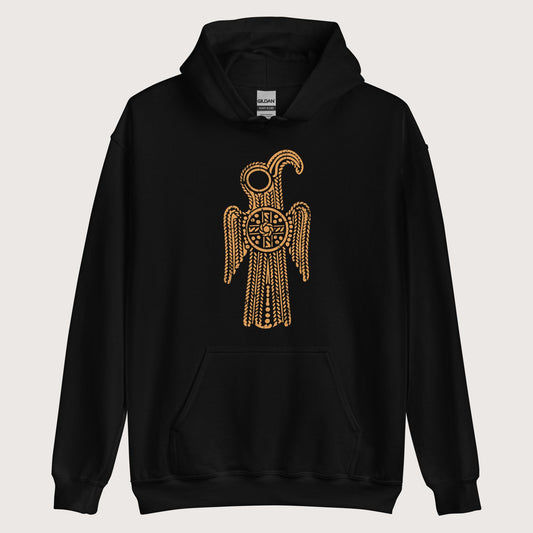 Black Anglo-Saxon Eagle Hoodie - history buff gift by HistoHead