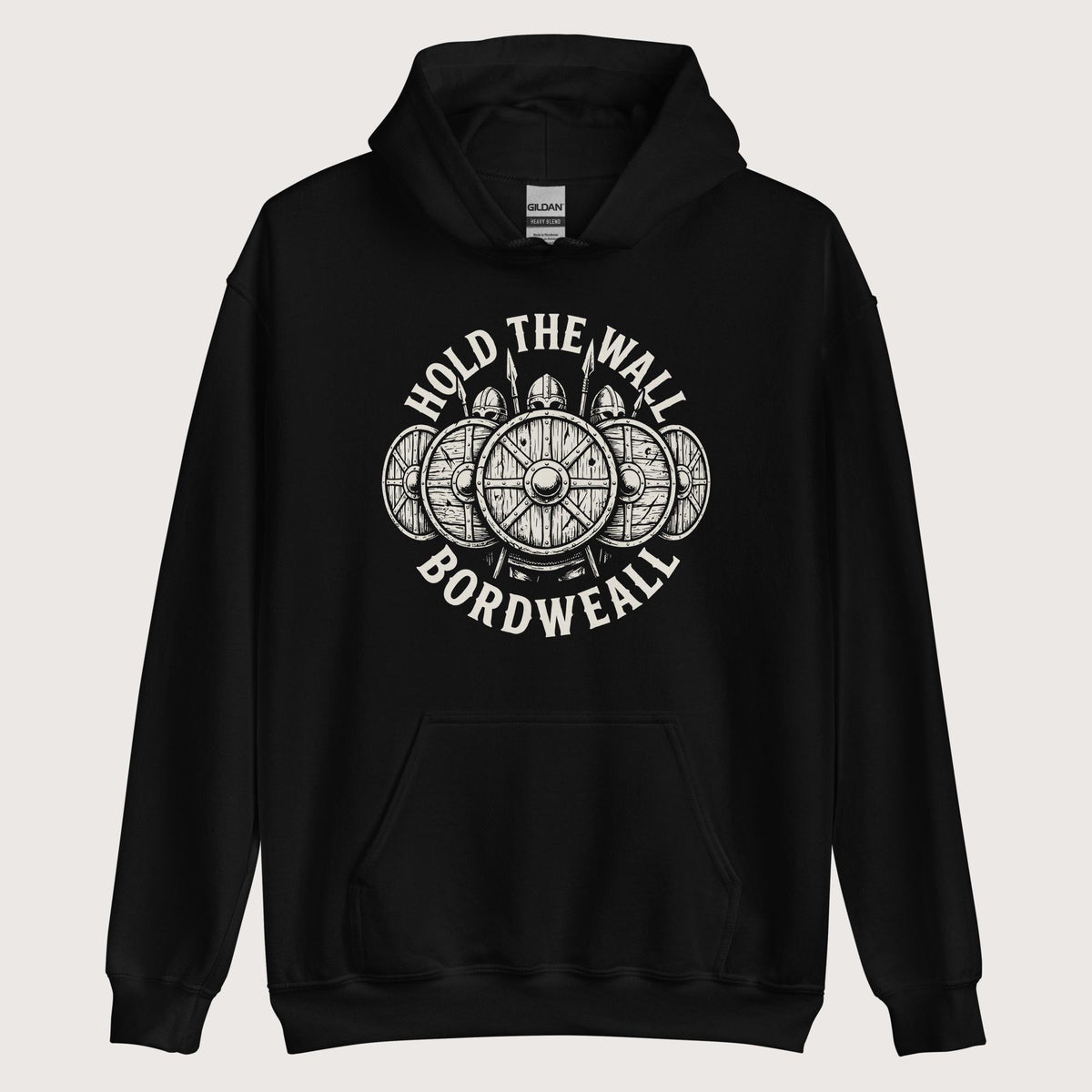 Black Hold the Wall Hoodie - history buff gift by HistoHead