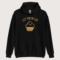 Black Let Them Eat Cake Hoodie - history buff gift by HistoHead