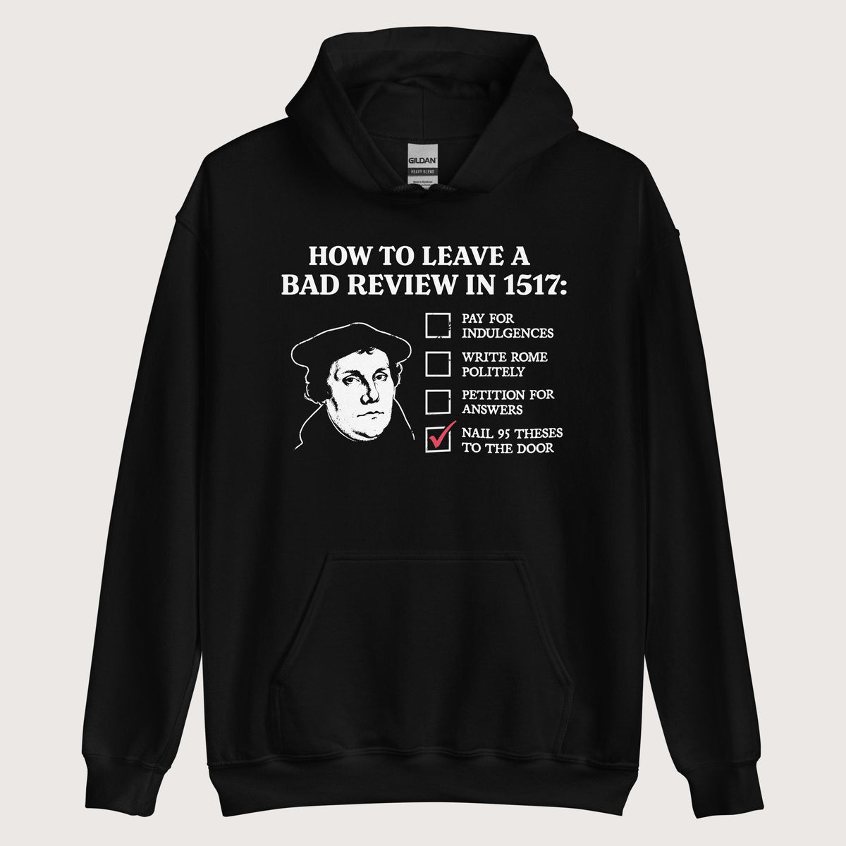 Black Martin Luther's Conflict Resolution Hoodie - history buff gift by HistoHead