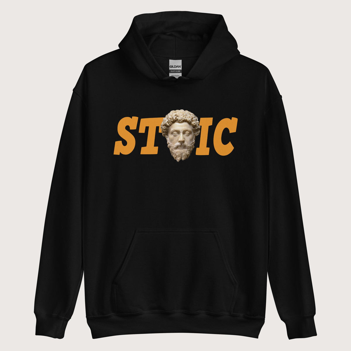Black Stoic Marcus Aurelius Hoodie - history buff gift by HistoHead