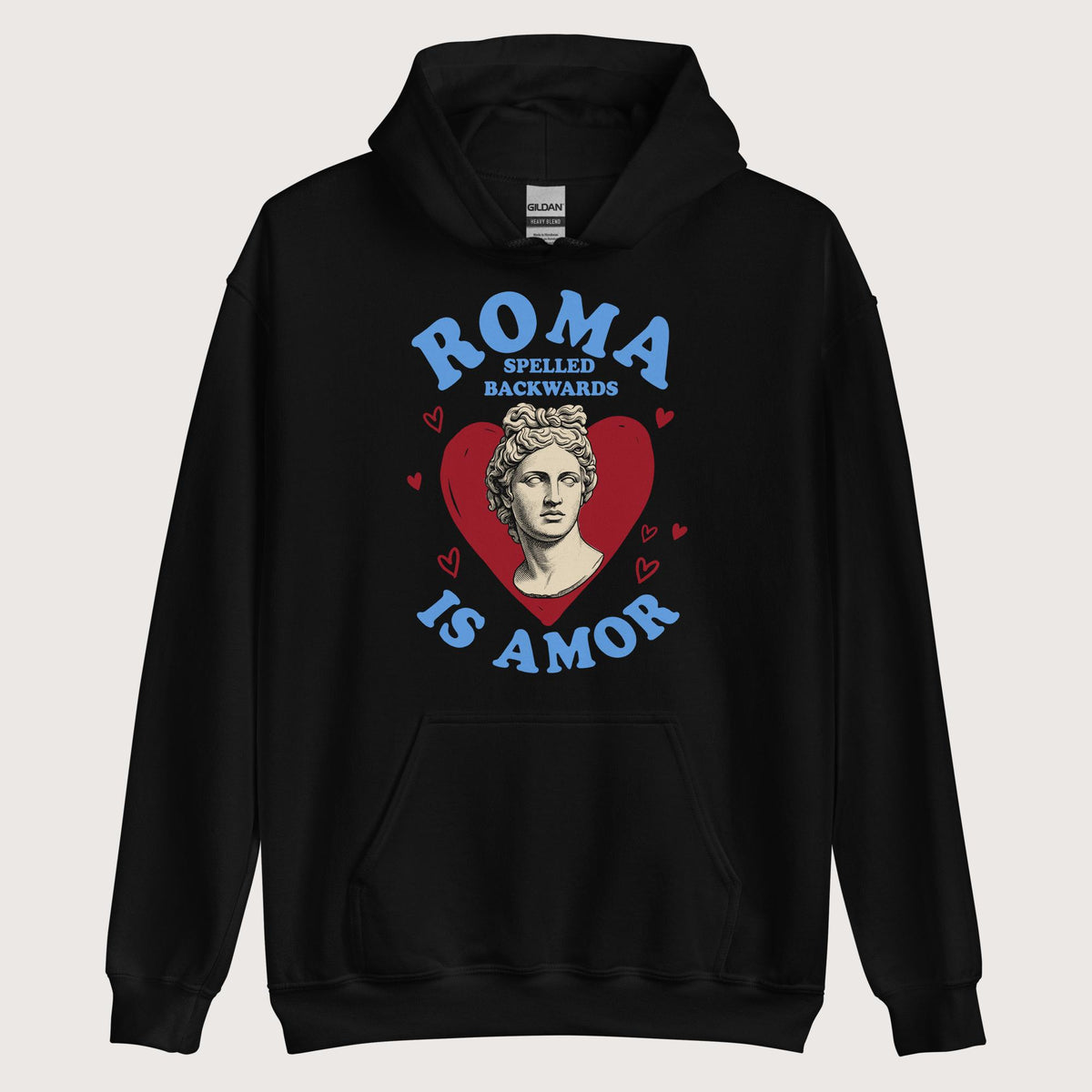 Black Roma Spelled Backwards Is Amor Hoodie - history buff gift by HistoHead