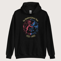 Black The Hundred Years' War Hoodie - history buff gift by HistoHead