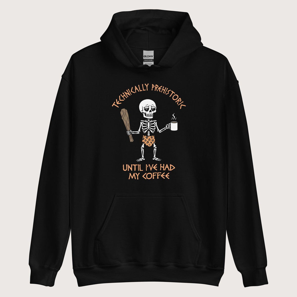 Black Until I've Had My Coffee Hoodie - history buff gift by HistoHead