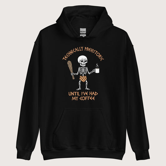 Black Until I've Had My Coffee Hoodie - history buff gift by HistoHead