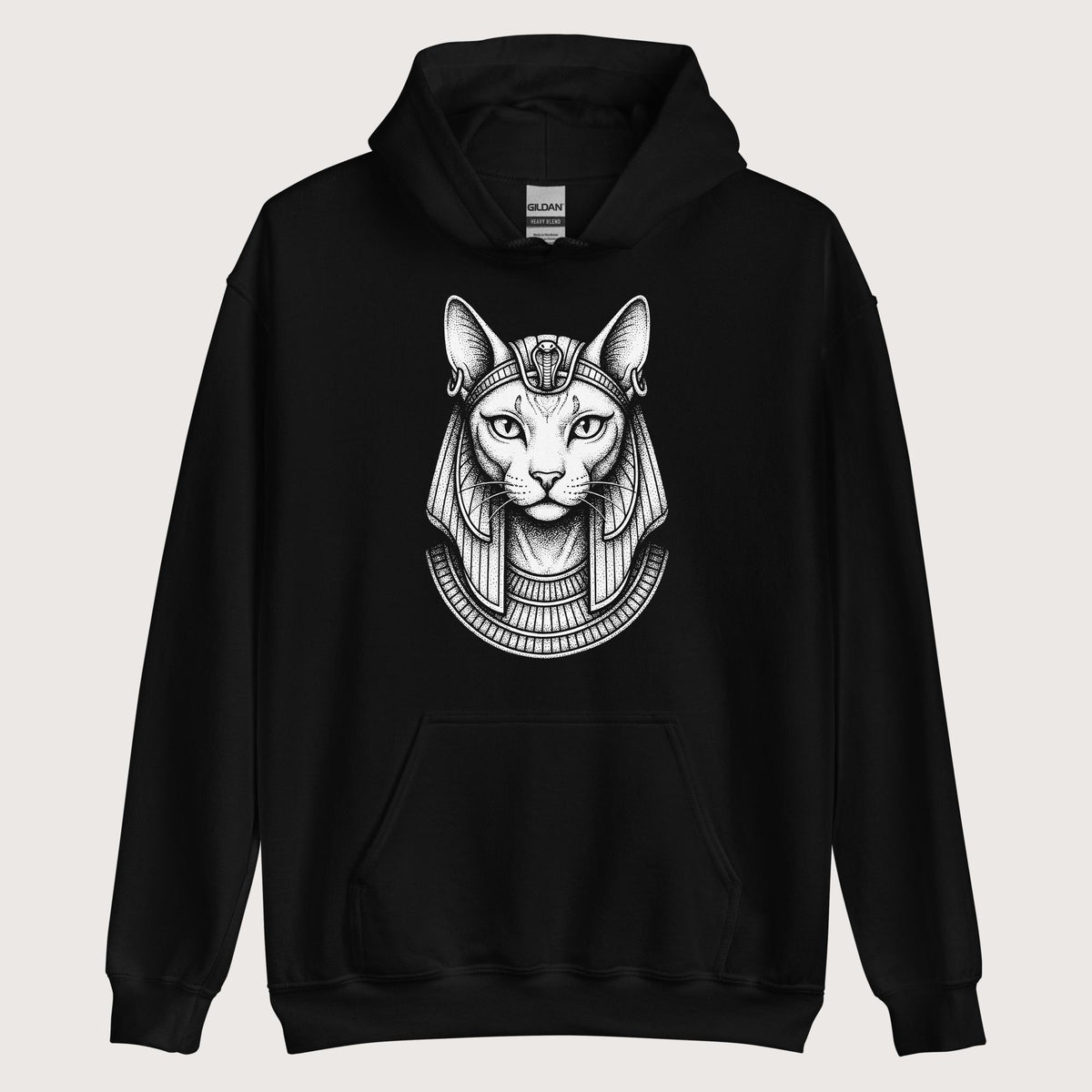 Black Bastet Hoodie - history buff gift by HistoHead