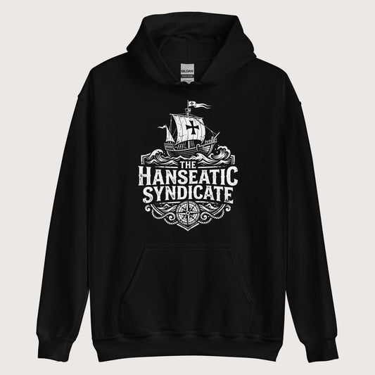 Black The Hanseatic Syndicate Hoodie - history buff gift by HistoHead