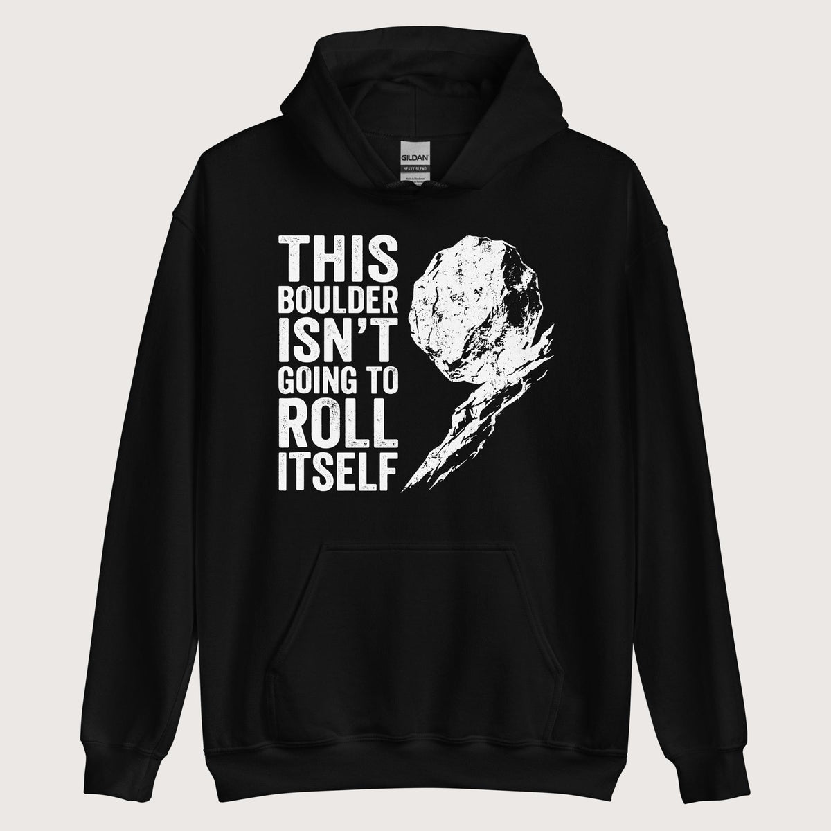 Black Sisyphus This Boulder Isn't Going to Roll Itself Hoodie - history buff gift by HistoHead