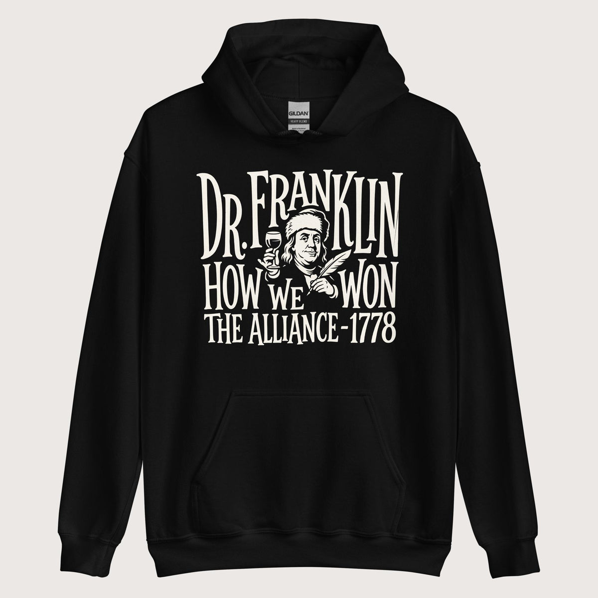 Black Dr. Franklin How We Won the Alliance Hoodie - history buff gift by HistoHead