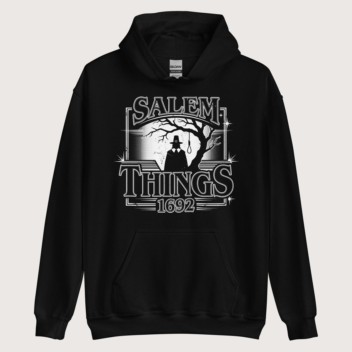 Black Salem Things 1692 Hoodie - history buff gift by HistoHead