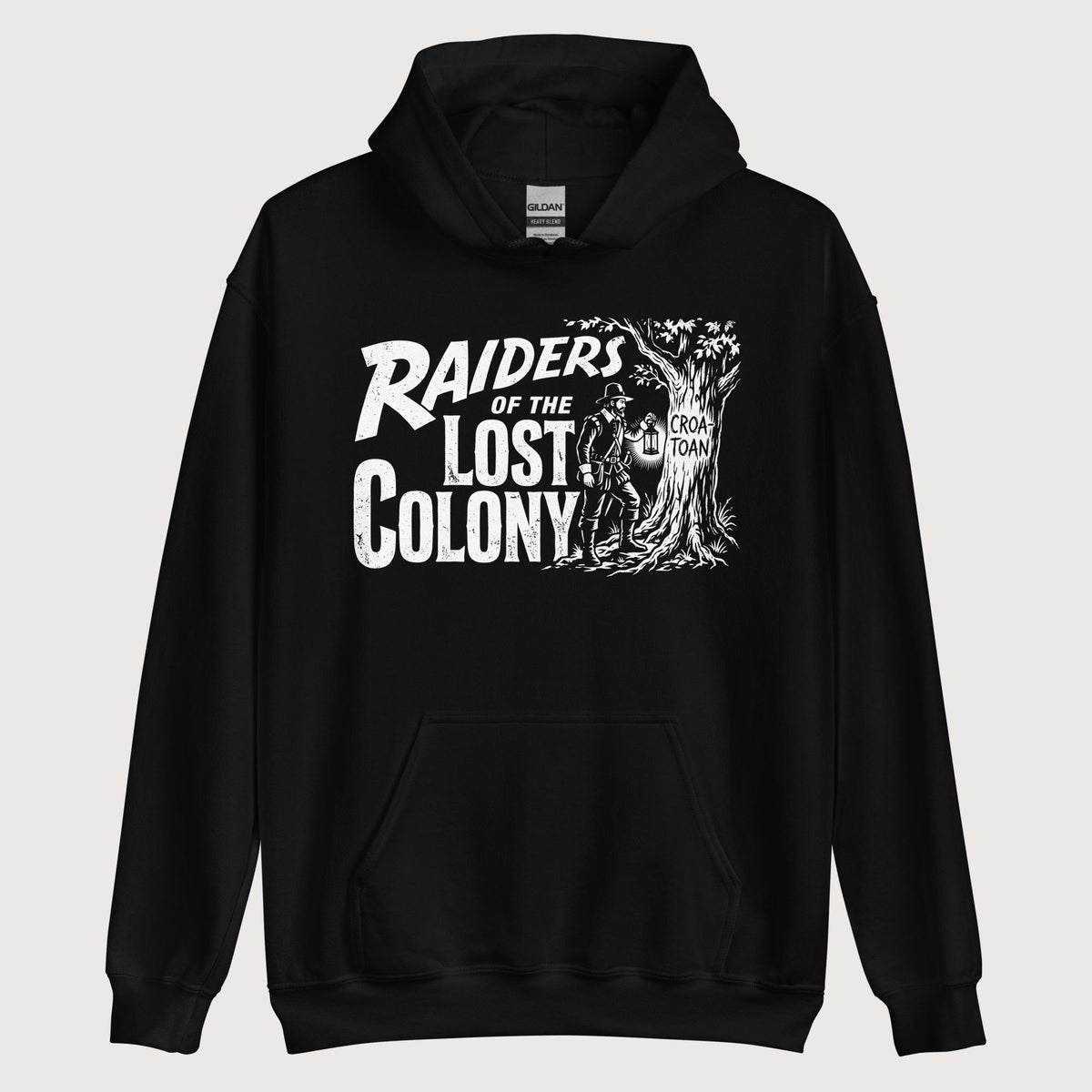 Black Raiders of the Lost Colony Hoodie - history buff gift by HistoHead