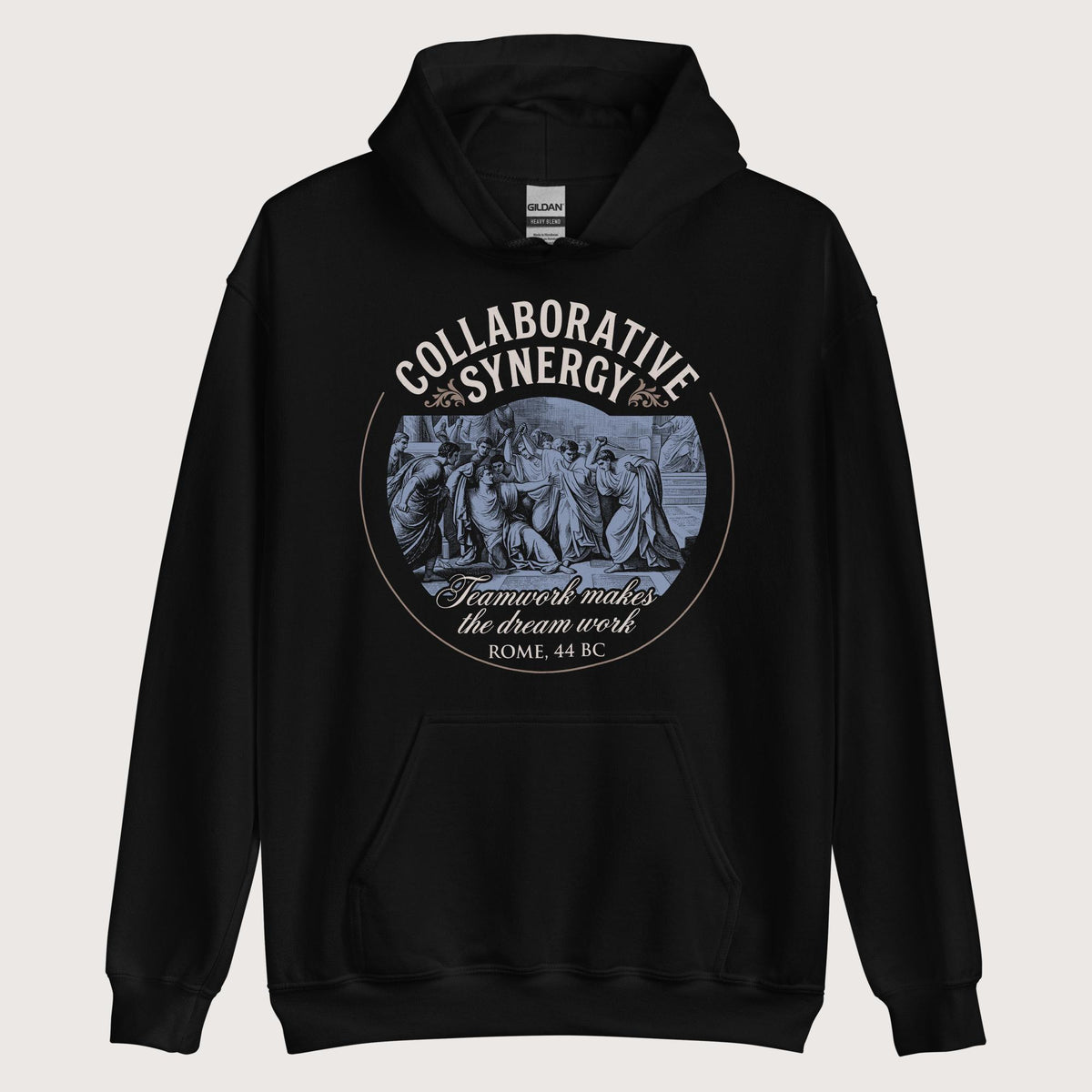 Black Collaborative Synergy Hoodie - history buff gift by HistoHead