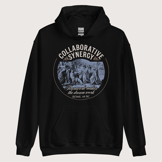 Black Collaborative Synergy Hoodie - history buff gift by HistoHead