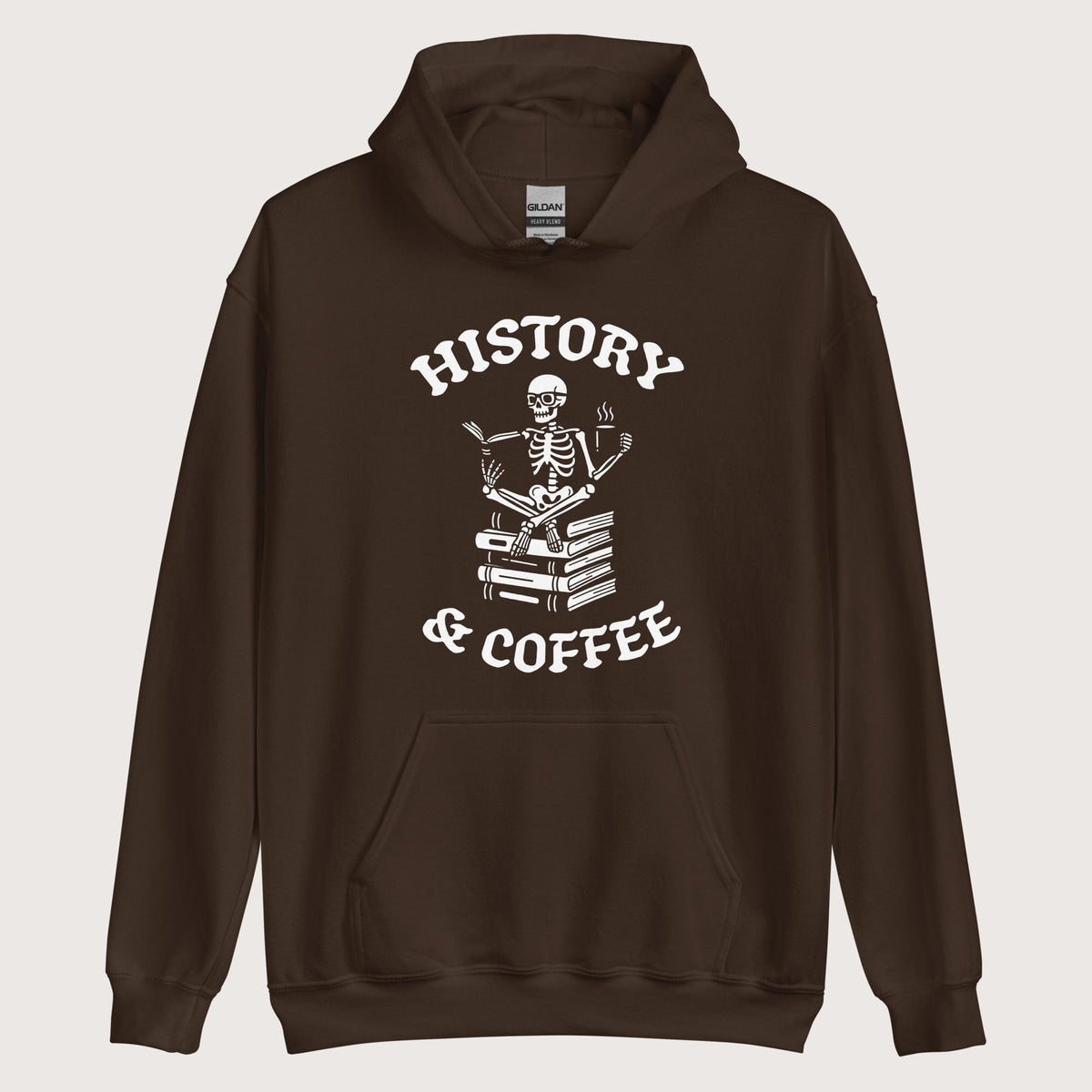 Dark Chocolate History & Coffee Hoodie - history buff gift by HistoHead