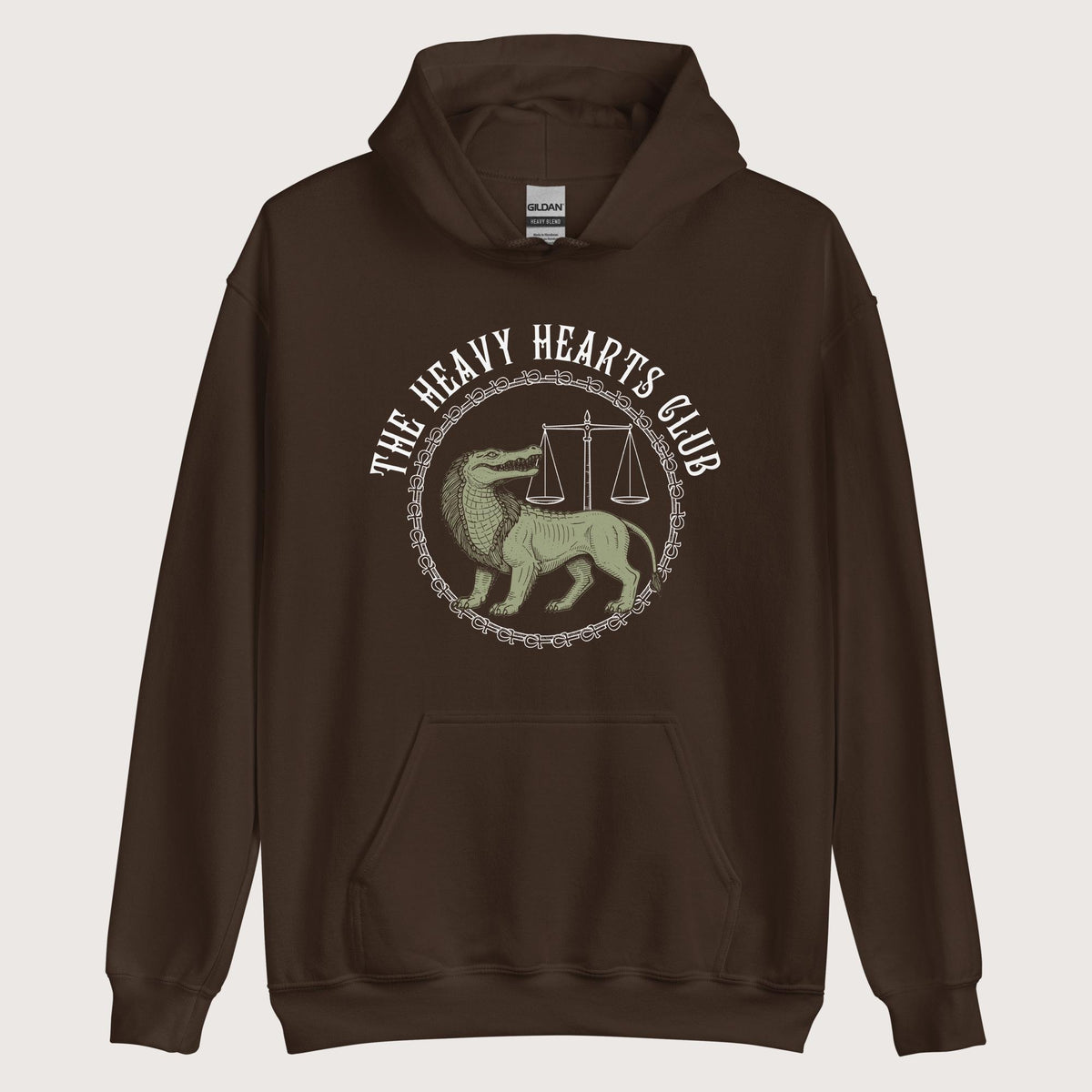 Dark Chocolate The Heavy Hearts Club Hoodie - history buff gift by HistoHead