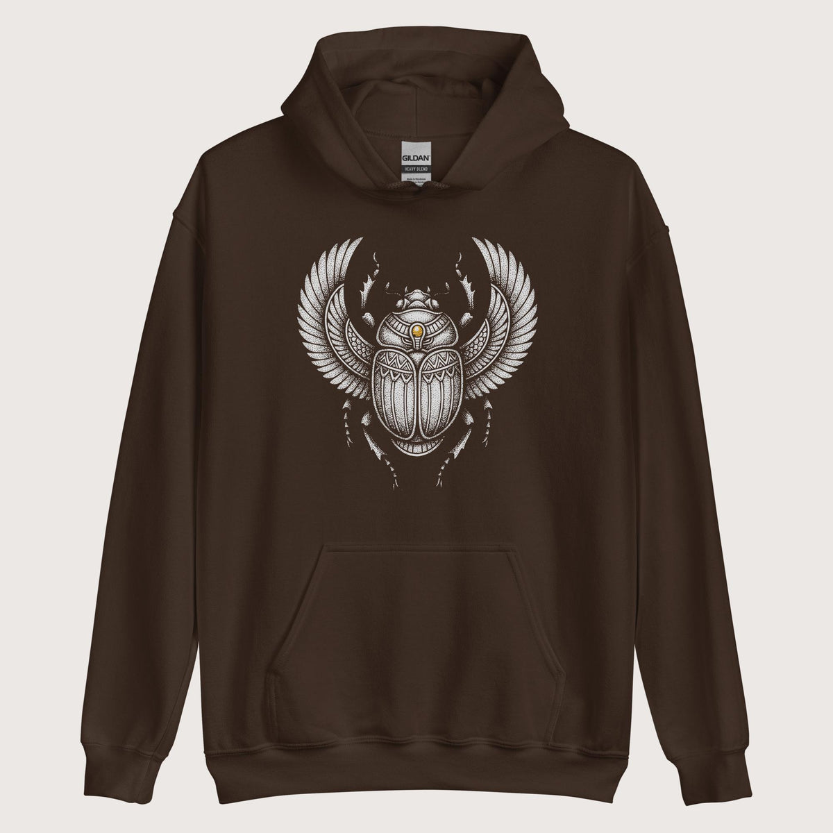 Dark Chocolate Khepri God of Rebirth Hoodie - history buff gift by HistoHead