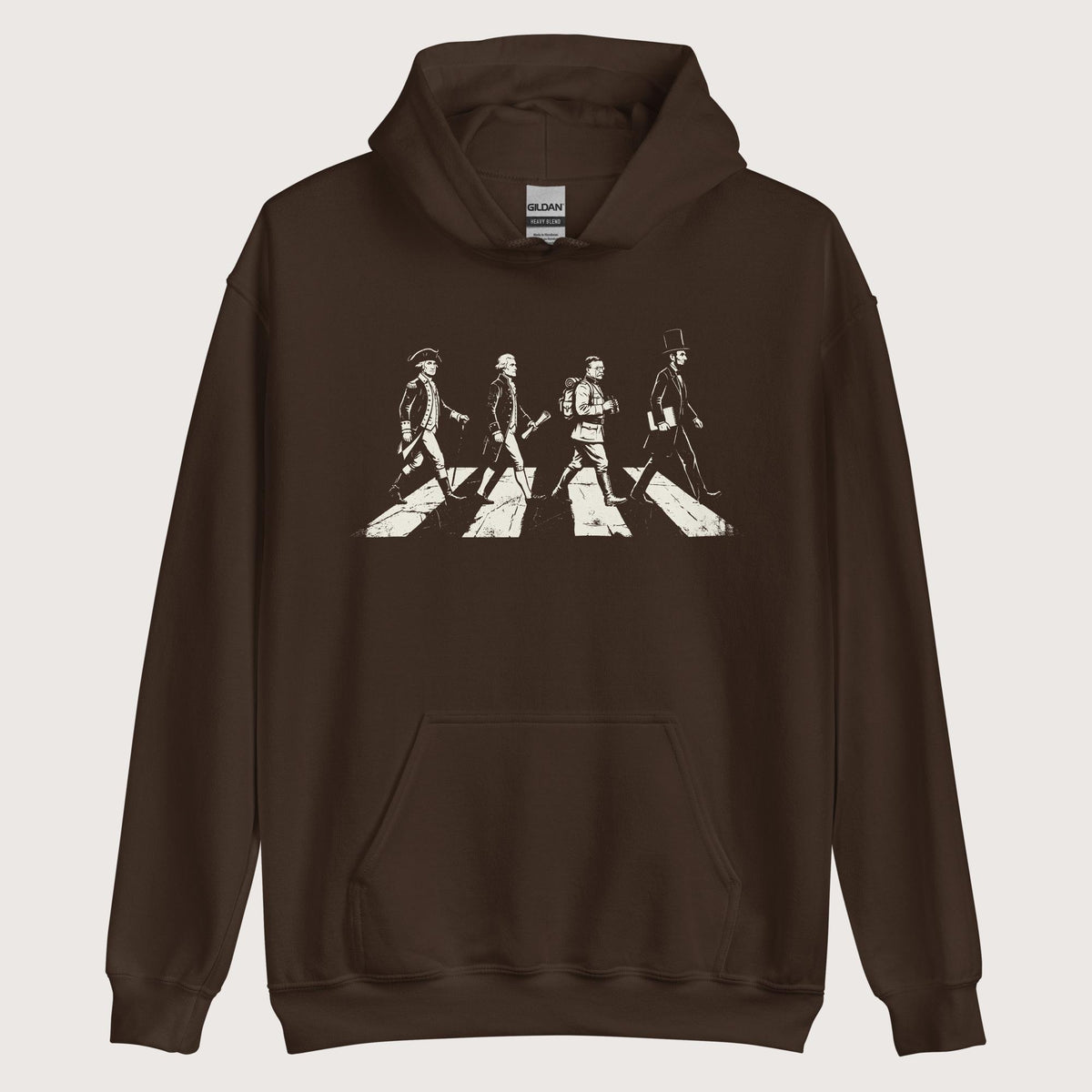 Dark Chocolate Rushmore Road Hoodie - history buff gift by HistoHead