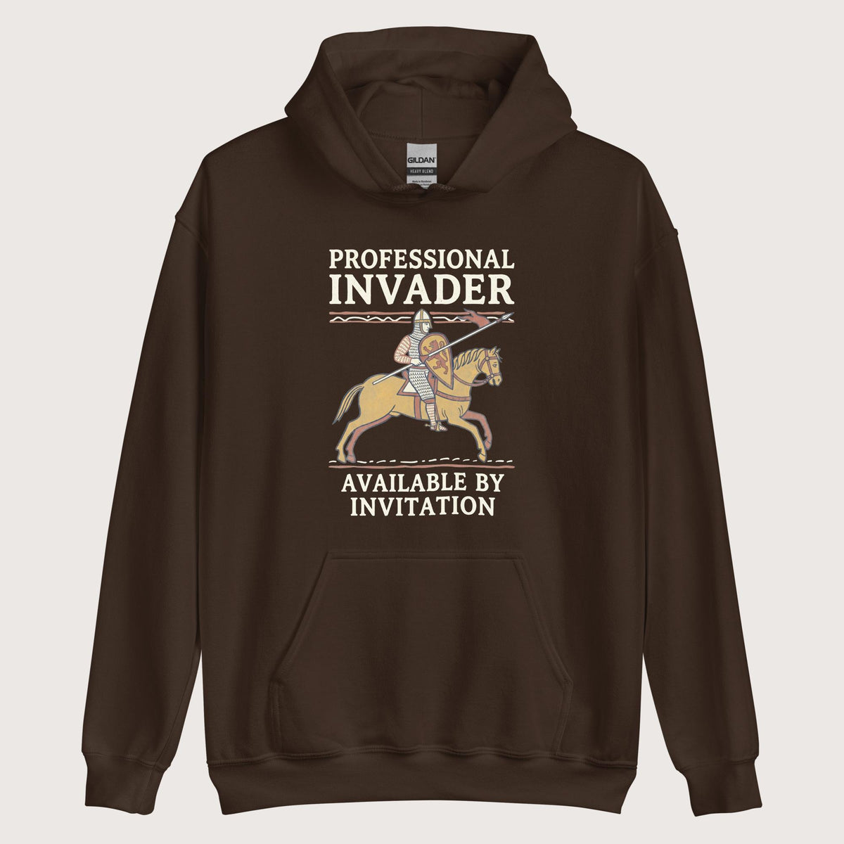 Dark Chocolate Professional Invader Hoodie - history buff gift by HistoHead