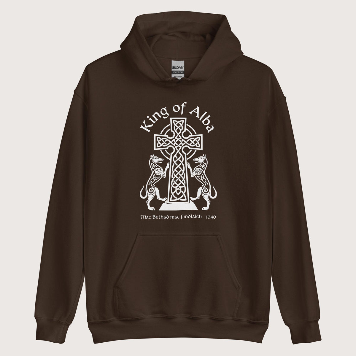 Dark Chocolate King of Alba Hoodie - history buff gift by HistoHead