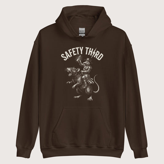 Dark Chocolate Plague Doctor Safety Third Hoodie - history buff gift by HistoHead