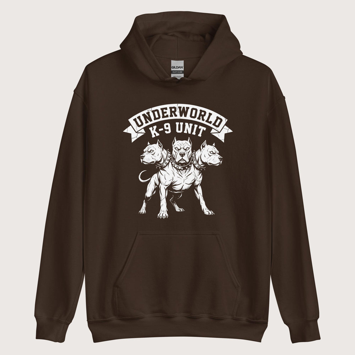 Dark Chocolate Cerberus Underworld K-9 Unit Hoodie - history buff gift by HistoHead