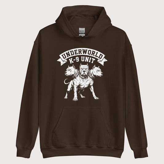 Dark Chocolate Cerberus Underworld K-9 Unit Hoodie - history buff gift by HistoHead