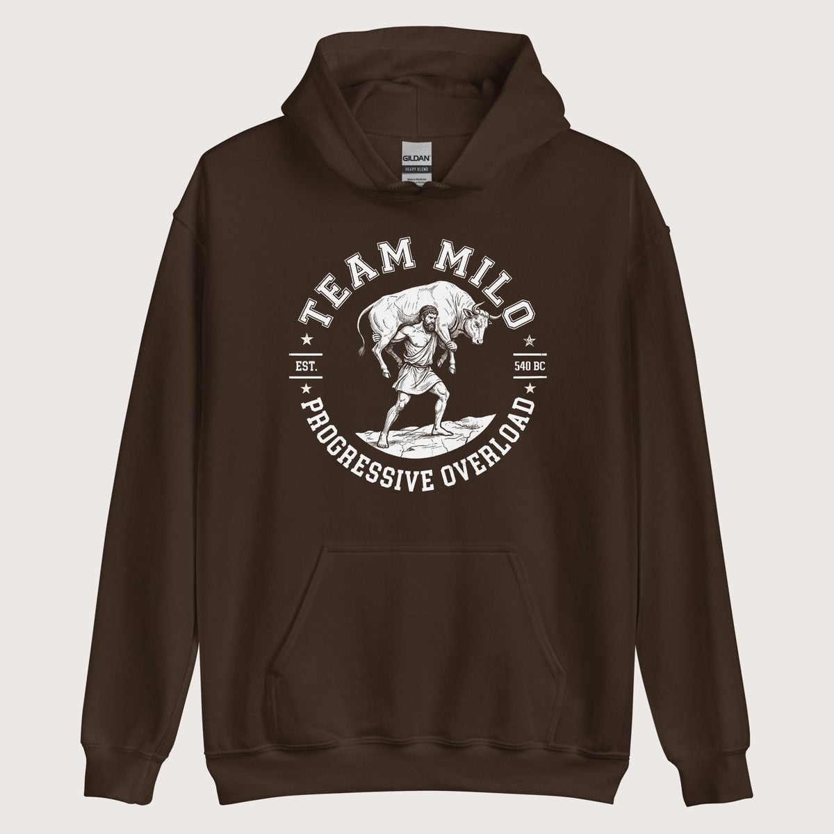 Dark Chocolate Team Milo Hoodie - history buff gift by HistoHead