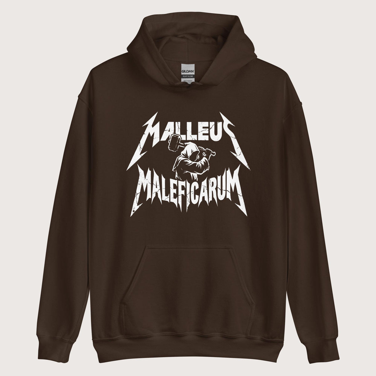 Dark Chocolate Malleus Maleficarum Hoodie - history buff gift by HistoHead